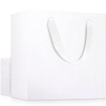 Custom Color Accepted Ribbon Handle Paper Bag for Luxury Clothing Boutique Gifts