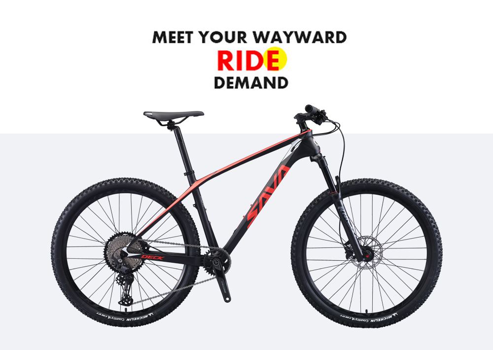 Fork Suspension Carbon MTB Bike With DEORE M6100 1x12 Speeds