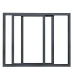 Aluminum Alloy Frame Material Customized Soundproof Tempering Glass Sliding
