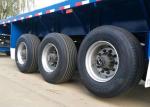 40T Capacity 3 Axles 40ft Super Single Tire Light Weight Semi Flatbed Container