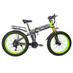 14AH Hidden Battery Fat Tire Folding Electric Bike , SMLRO Mountain Snow Ebike