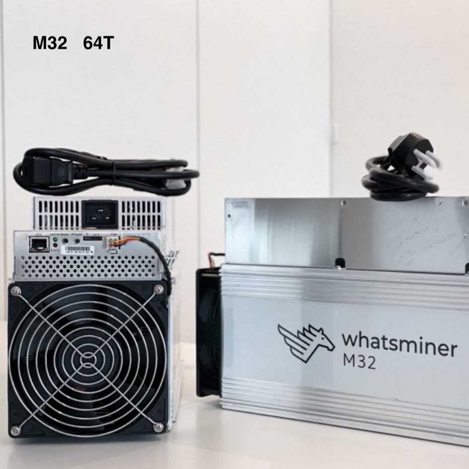 Asic Blockchain BTC Microbt Whatsminer M32 64T 3300W Power Consumption