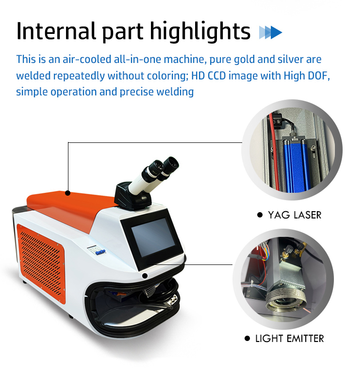 100watt Energy Mining Desktop Jewelry Mini Portable Laser Welding Machine for Gold