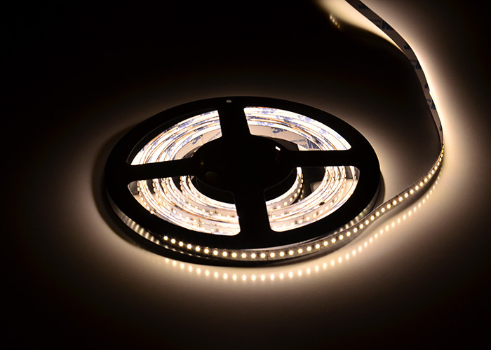 Flexible DC12v / 24v 4000LM Outdoor Led Strip Lights 120pcs/M 9.6w/M