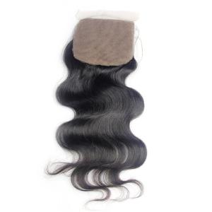 Wholesale Virgin Remy Silk Base Frontal Closure , Brown Body Wave Silk Closure from china suppliers