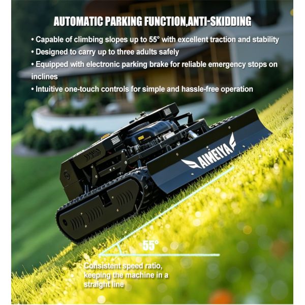 US Spot Upgraded Reinforced Crawler Remote Control Mower, Widened Cutting Coverage, Suitable for Hilly Lawn Mowers