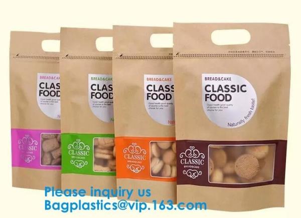 Recycled Eco Friendly Corn Starch k Stand Up Food Packaging 100% Compostable