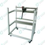 Four Wheel Two Layer Stainless Steel Mirae SMT Feeder Carts