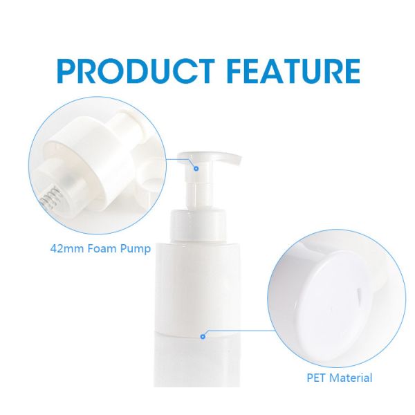 450ml Flat Shoulder Round Foam Pump Bottle Soap Dispenser