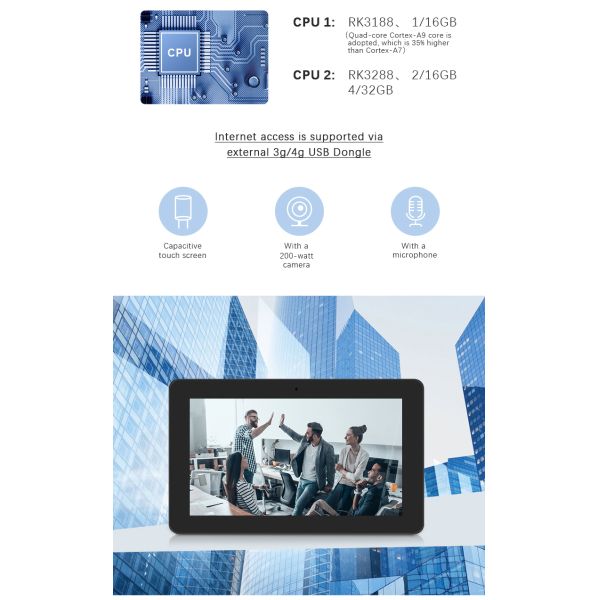 13.3 Inch RK3188/RK3288 Touch Screen All In One Wall Mounted Android Tablet with Stand