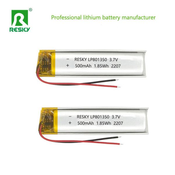 OEM 801350 3.7V 500mAh Lithium Battery Rechargeable Li-ion Battery For Bluetooth Earbuds