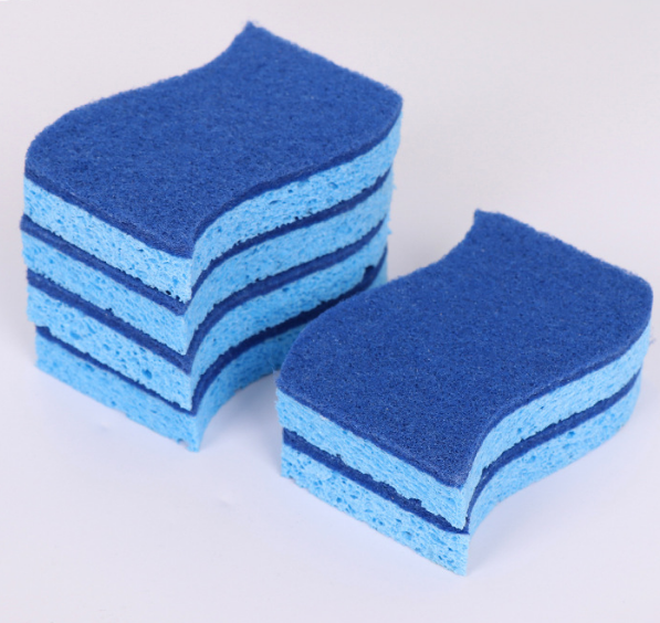 High Absorbency Cellulose Scouring Pad showing sponge side