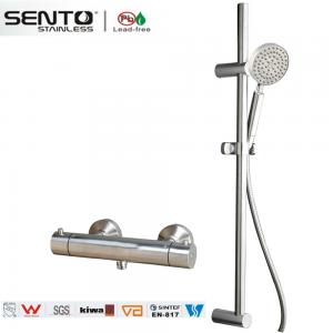 China Multifunction thermostatic rain shower head shower bath faucet set on sale