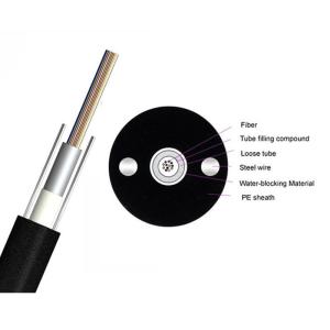 Wholesale 24F GYXY Buried Fiber Optic Outdoor Optical Fiber Cable 8.7MM from china suppliers
