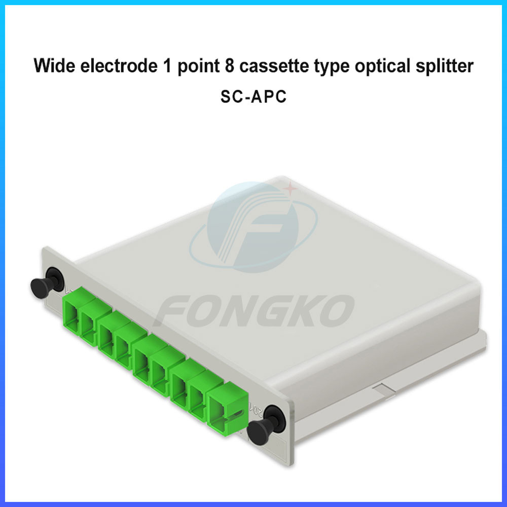High Performance 1*4 Sc Apc Single Mode 1260-1620nm Cassette Type Fiber Insertion Type Plc Splitter