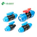 PP Compression Fitting Plastic Union Ball Valve Foot Valve Butterfly Valve Top