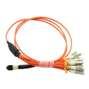 Wholesale LC Simplex MTP MPO Cable OS19 / 125UM 12 Fibers Bundle Cable Vacuum packing from china suppliers