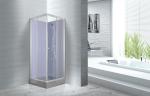 Waterproof White Painted Profiles Glass Shower Cabins , Glass Shower Stall Kits