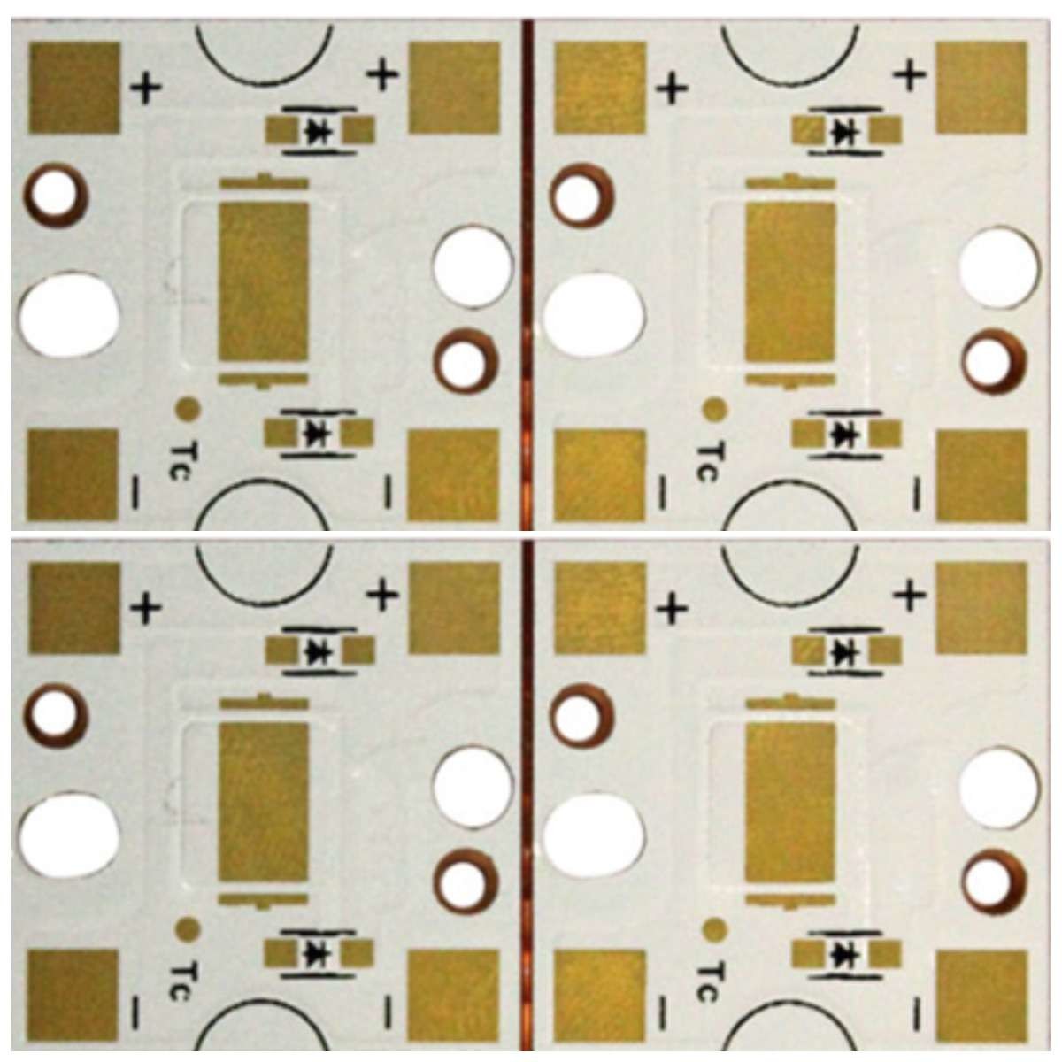 Immersion Gold Copper PCB Board Double Sided 3.2mm CU FR4 White Solder