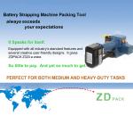 220V Rechargeable Battery Powered Banding Tool Tape 0.5mm Pallet Banding