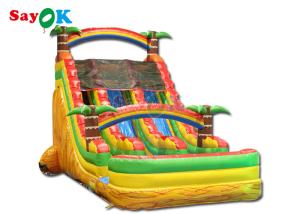 Wholesale Adult Backyard Inflatable Water Slide With Swimming Pool Blow Up Slip N Slide 9x5.5x6mH from china suppliers