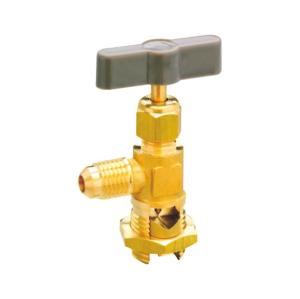 Wholesale ODM AC Spare Parts Casting Brass Needle Valve For Gas Refrigeration Filling Control from china suppliers