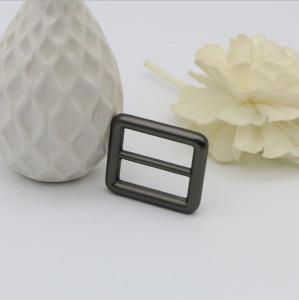Wholesale Handbag accessories 1 inch gunmetal color metal adjustable slide buckles for leather straps from china suppliers