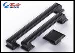 128mm American Stylish Plating Kitchen Cabinet Handles 96mm Black Arched Dresser