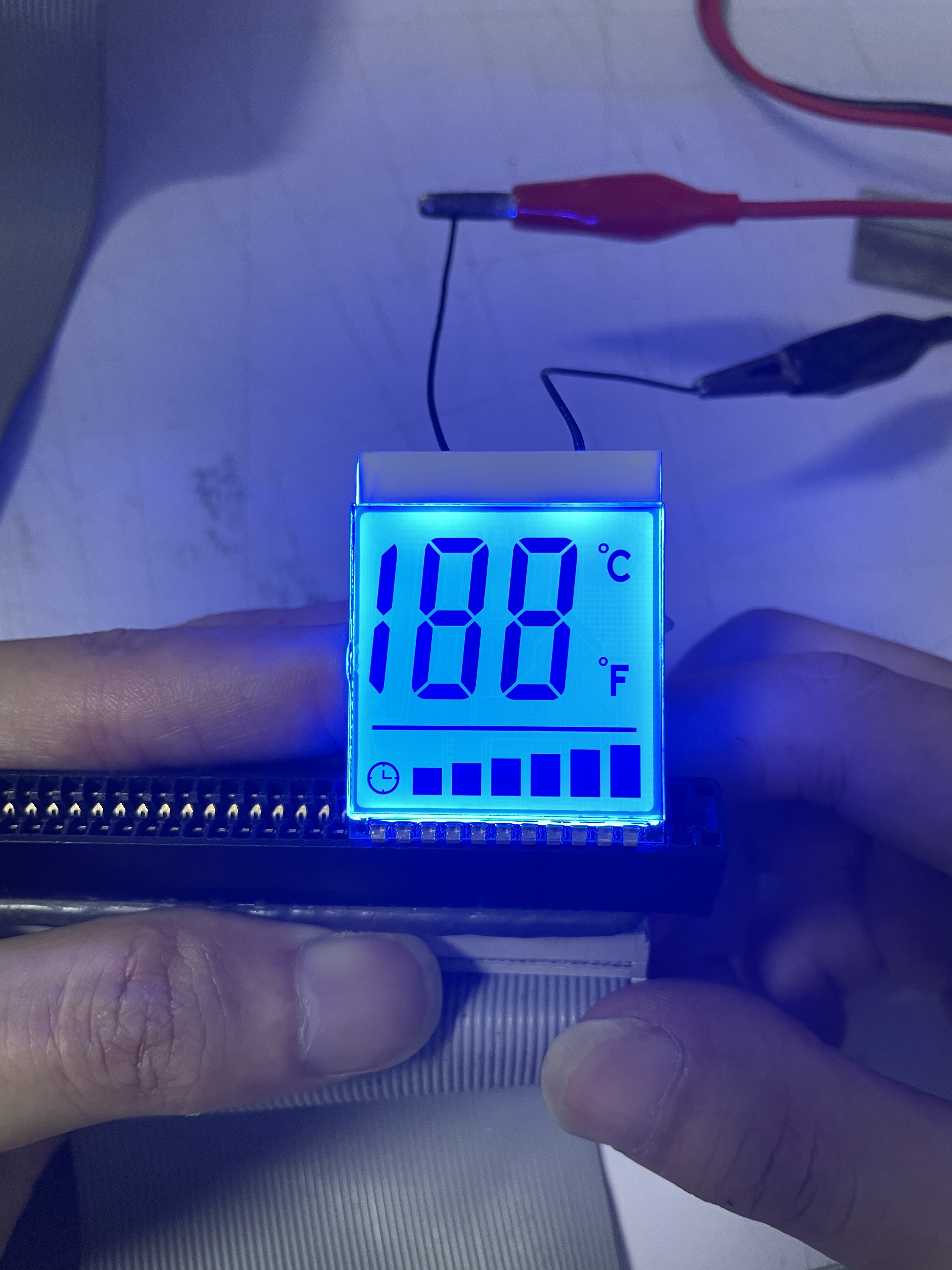 Positive Digit FSTN Screen 6 O Clock Custom Transmissive Lcd Display TN Lcd Module