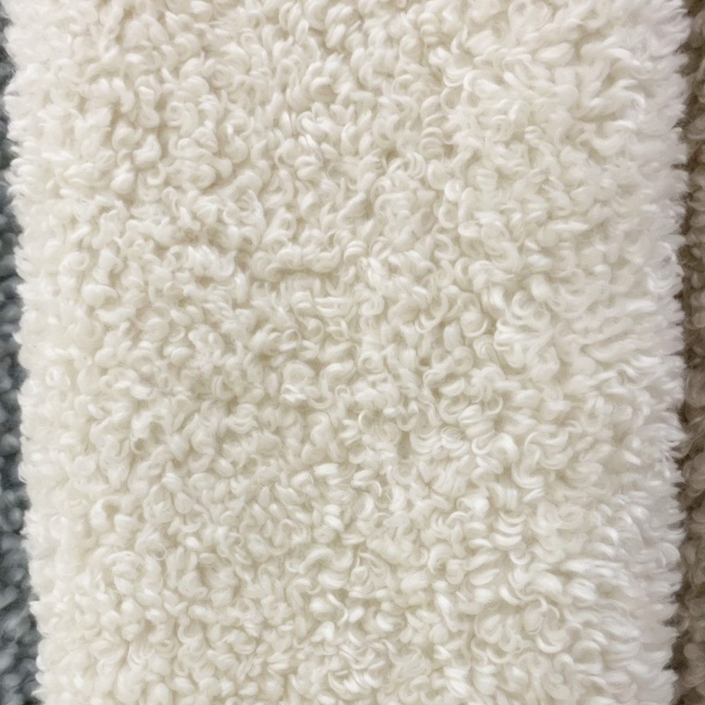 Plush Fabric 100% Polyester Imitation Wool Fabric for Garments Min Order 500 Meters