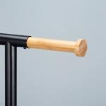 21*18*67cm Durable Type Bathroom Stand Steel Bamboo Toilet Paper Holder And