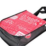 Red Laminated PP Handle Promotional Non Woven Packaging Bags