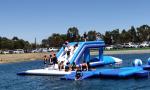 TUV Certified Anti- UV 0.9mm PVC Tarpaulin Inflatable Water Jumping Pillow For