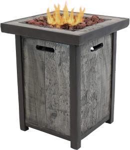 Wholesale Outdoor Propane 53.8 Pounds Gas Square Fire Pit For Patio Or Garden - 25 Inches Tall from china suppliers