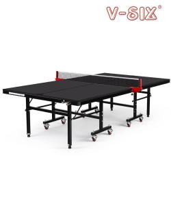 Wholesale New Model Single Folding Ping Pong Table , MDF Material with Balls and Bats Holder from china suppliers