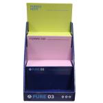 Colorful Tiered Cardboard Display , Custom Cardboard Counter Displays