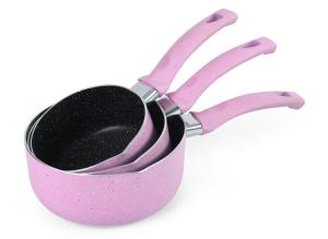 Wholesale Pink Round 16cm LFGB Large Aluminum Pots For Cooking from china suppliers