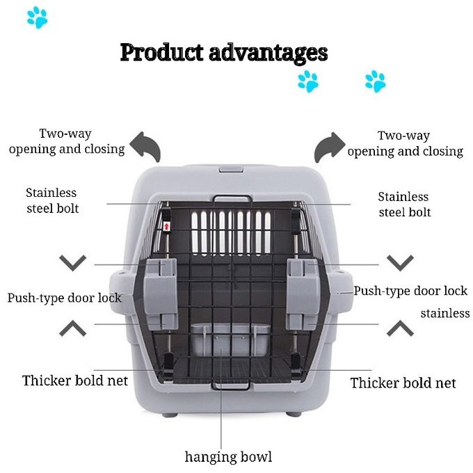 Portable Dog Travel Crate Airline Approved