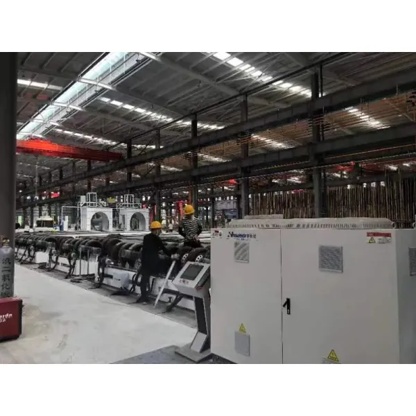 Large Diameter PU Spray Foaming PE Wrapped Preinsulation Pipe Continuous Production Line