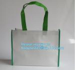Promotional custom fabric reusable shopping bag metallic laminated non woven bag