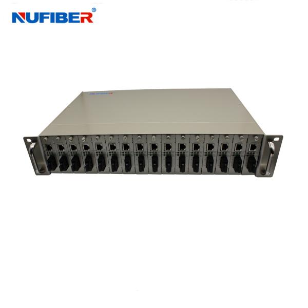 16 Slots 19'' 2U Rackmount Server Chassis For Card Type Media Converter NF