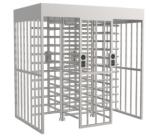 double Full Height Turnstile Security Gates SUS304 Anti reverse pass