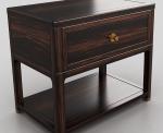 Rectangle Ebony Hard Wood Night Stand 600*500*550mm For Hotel