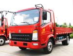 HOWO 4x2 Cargo Delivery Truck , Flatbed Cargo Truck 9.726L Displacement