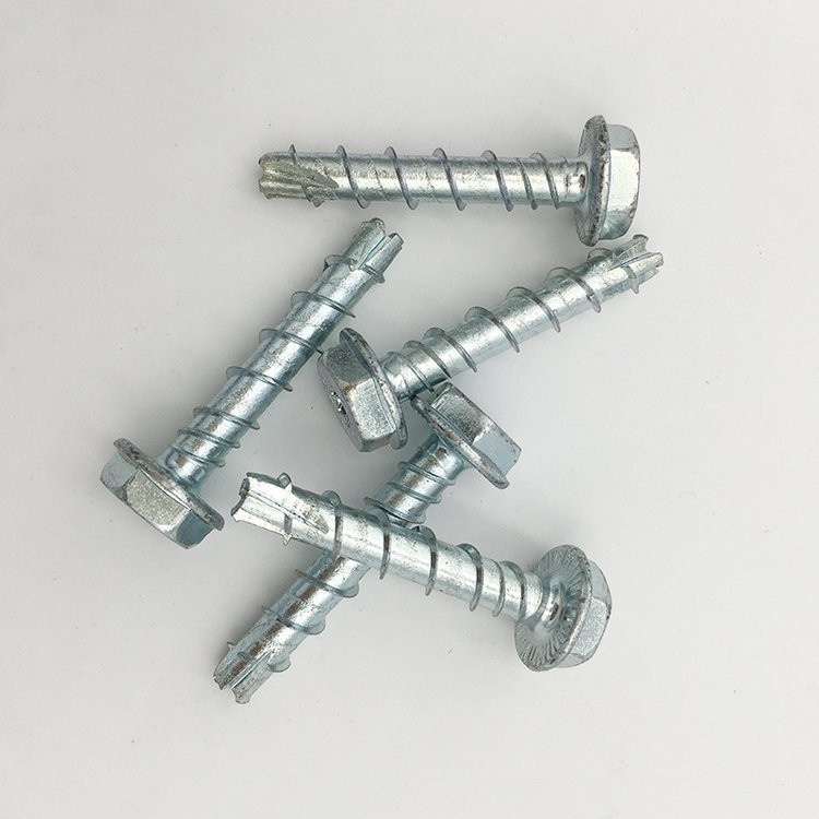 7.5mm Hex Head Lead Anchor Masonry Screws For Custom Capacity Thread Coarse Yellow/Blue White Color