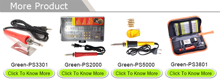 400℃ Pyrography Electric Pen Wood Burning Kit Temperature Adjustable Green PS0800