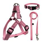 Custom Luxury Logo Dog Harness Lead Set Green Retractable Dog Leash