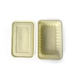 Eco friendly Biodegradable Beige Color Corn Starch Disposable Takeaway Fast Food