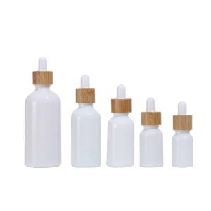 Wholesale Practical CE Bamboo Glass Dropper Bottles , Portable Glass Bottle With Bamboo Dropper from china suppliers