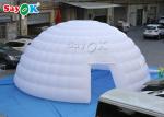 Go Outdoors Air Tent Double Stitching 8m White Inflatable Air Tent / Exhibition